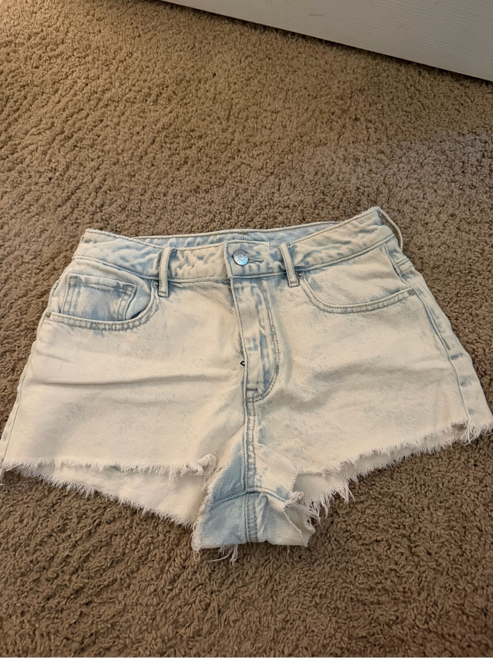 PacSun Faded Light Wash Denim Cutoff Shorts